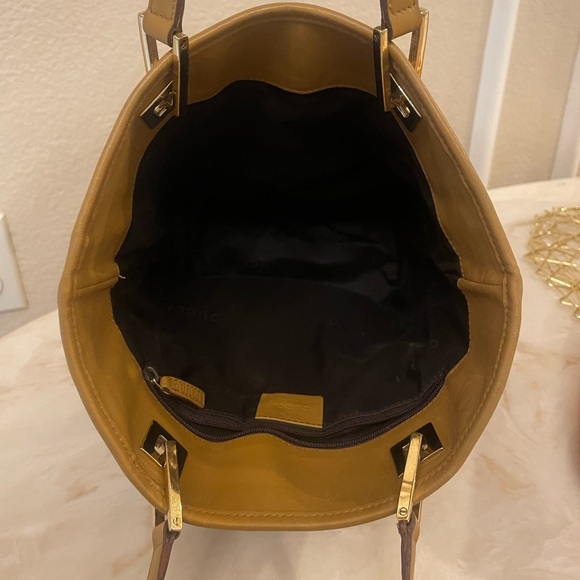Gucci small tote canvas and mustard leather gold hardware - Picture 7 of 11